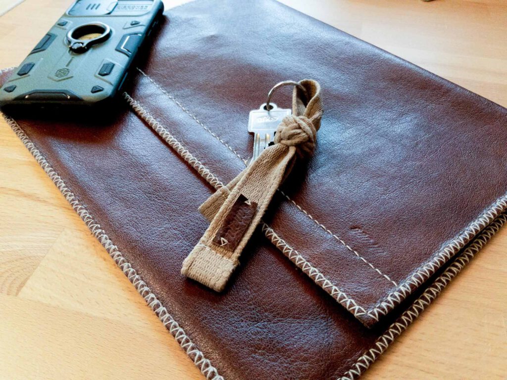 iPad-Tasche aus Upcycling-Leder