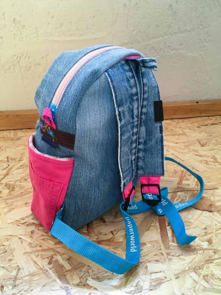 Kinder-Rucksack aus alten Kleidungsstücken