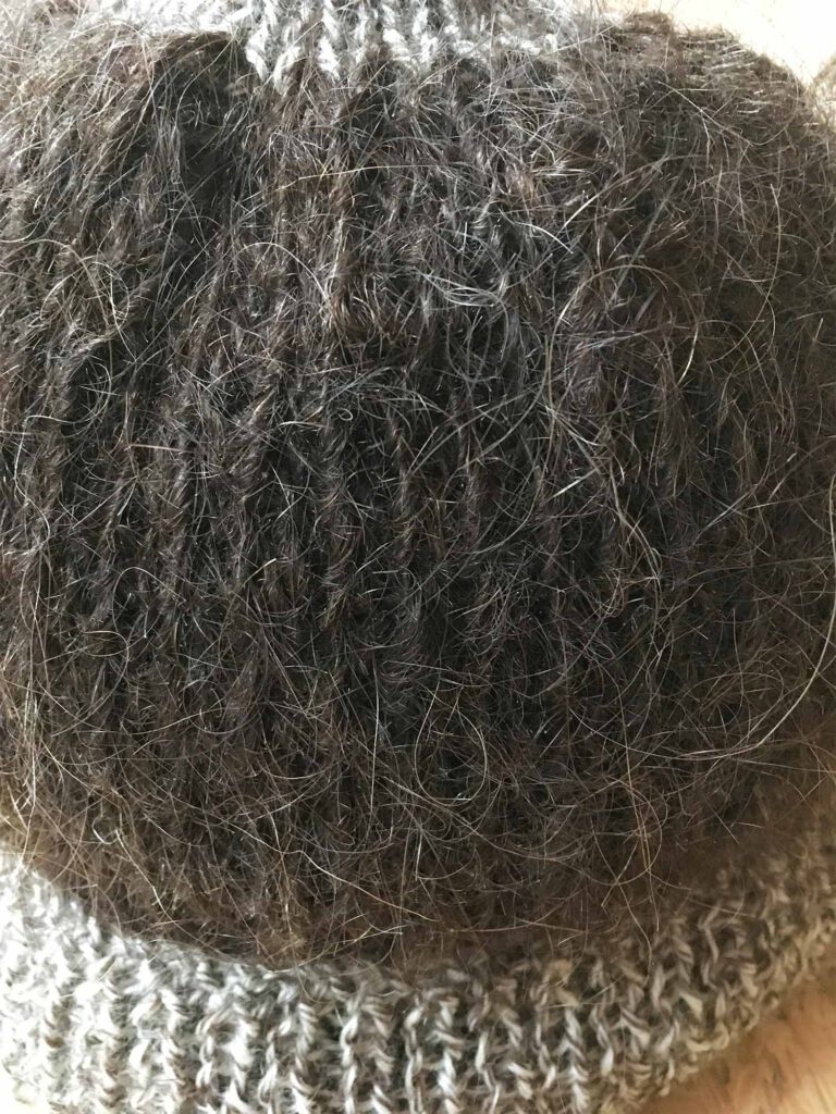 Detail Mütze aus eigene Haar