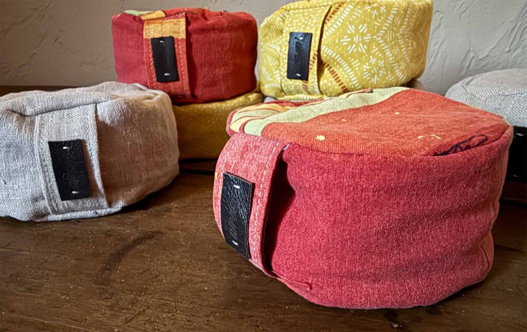 Mini-Yogakissen für Smartphones aus aus Leinen, Baumwolle