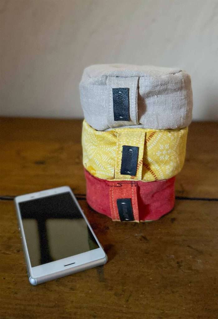 Mini-Yogakissen für Smartphones aus aus Leinen, Baumwolle