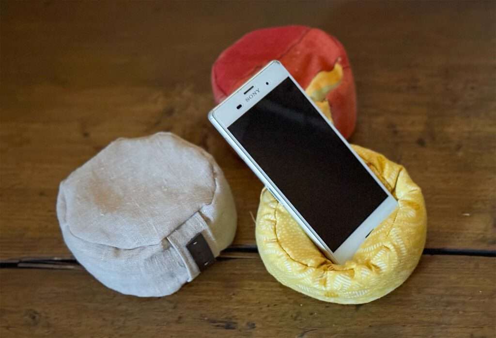 Mini-Yogakissen aus aus Leinen, Baumwolle