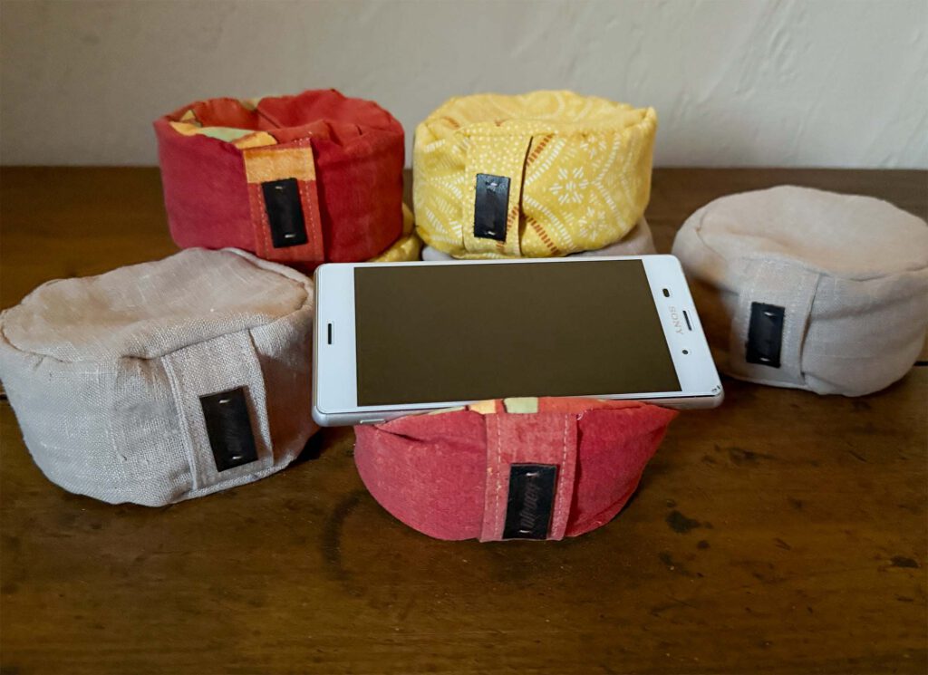 Mini-Yogakissen aus aus Leinen, Baumwolle