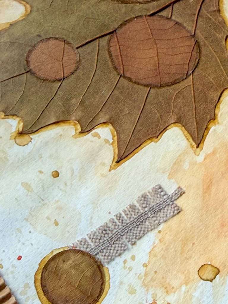 Nachhaltige Kunst aus Naturmaterial: Detail