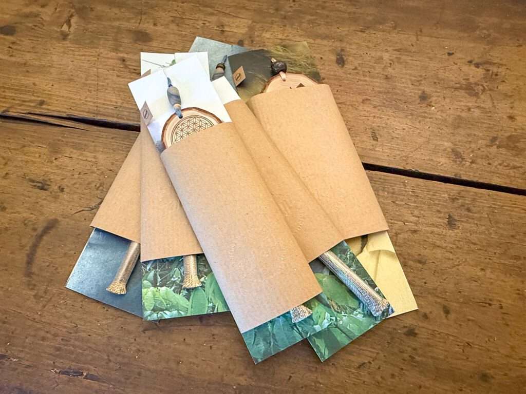 Nachhaltigkeit bis ins Detail: Die Verpackung besteht auch aus Upcycling-Materialien