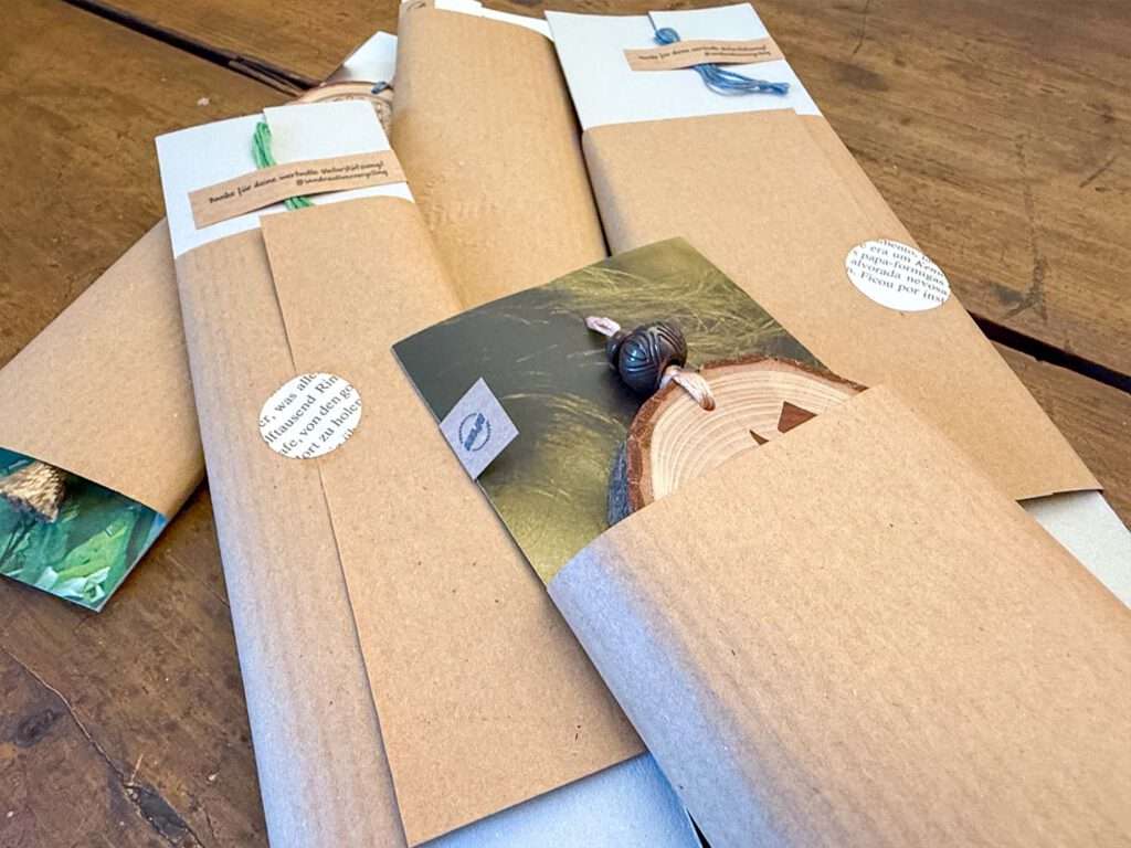 Nachhaltigkeit bis ins Detail: Die Verpackung besteht auch aus Upcycling-Materialien
